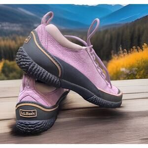 L.L. Bean Lavender Suede Hiking Walking Outdoor Waterproof Boots Women's Sz 5